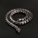 Dragon Bone Stainless Steel Necklace 03 black| Gthic.com