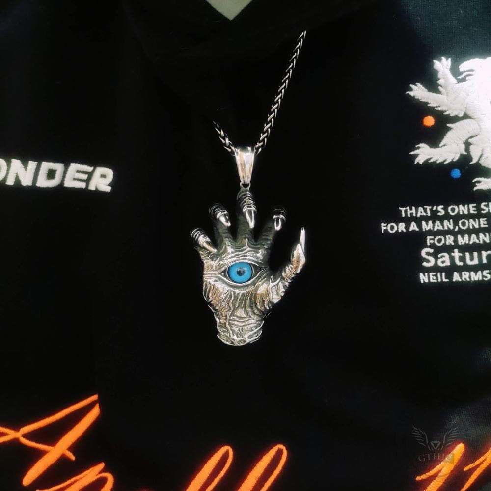 Dragon Claw Blue Evil Eye Pendant | Gthic.com