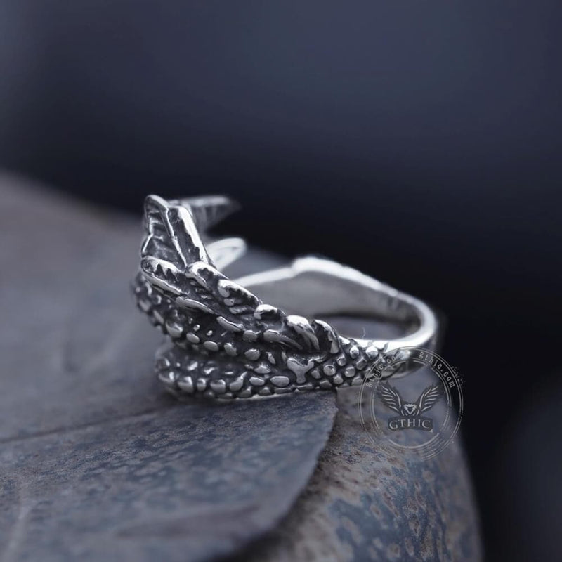 Dragon Claw Stainless Steel Ring03 | Gthic.com