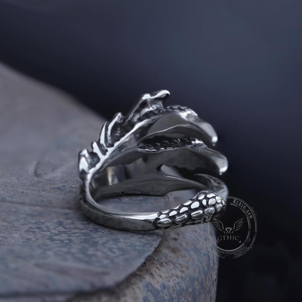 Dragon Claw Stainless Steel Ring