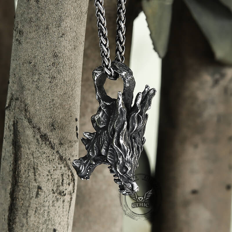 Dragon Head Stainless Steel Pendant