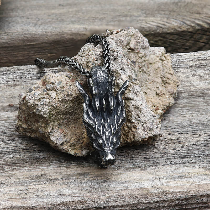 Dragon Head Stainless Steel Pendant