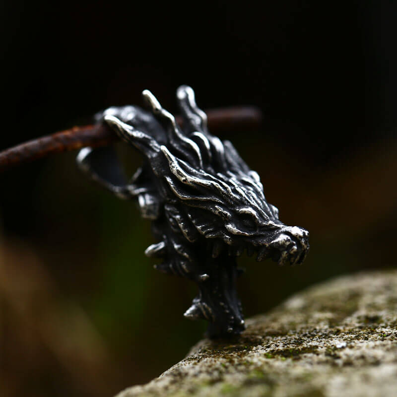 Dragon Head Stainless Steel Pendant | Gthic.com