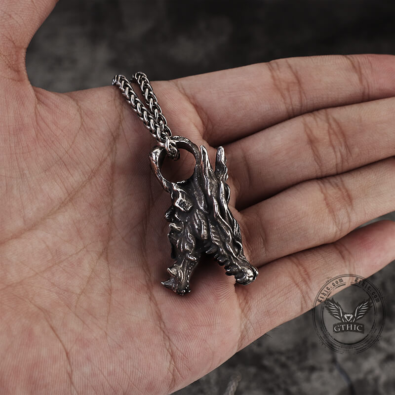 Dragon Head Stainless Steel Pendant