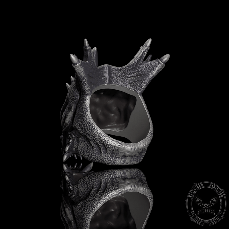 Dragon Head Sterling Silver Animal Ring