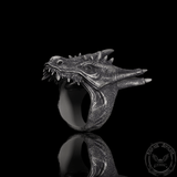 Dragon Head Sterling Silver Animal Ring