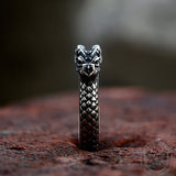 Dragon Ouroboros Stainless Steel Ring | Gthic.com