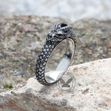 Dragon Ouroboros Stainless Steel Ring | Gthic.com