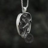 Dragon Pure Tin Celtic Cross Necklace | Gthic.com