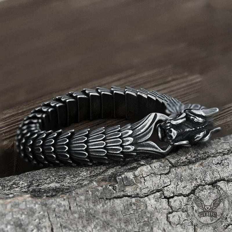 Suanni Dragon Silver Bracelet – Boysouls