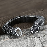Dragon Scale Stainless Steel Bracelet 03 | Gthic.com