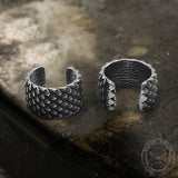 Dragon Scale Stainless Steel Ear Cuffs