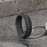 Dragon Spine Stainless Steel Ring 01 | Gthic.com