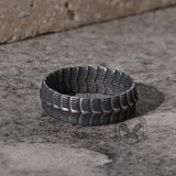 Dragon Spine Stainless Steel Ring 05 | Gthic.com