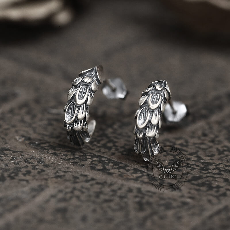 Eagle Claw Sterling Silver Stud Earrings
