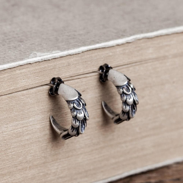 Eagle Claw Sterling Silver Stud Earrings | Gthic.com