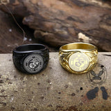 Eagle Globe Stainless Steel Marine Ring | Gthic.com