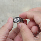 Eye of Ra Stainless Steel Signet Ring