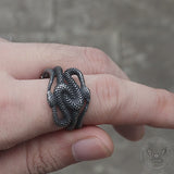 Twist Snake Stainless Steel Animal Ring