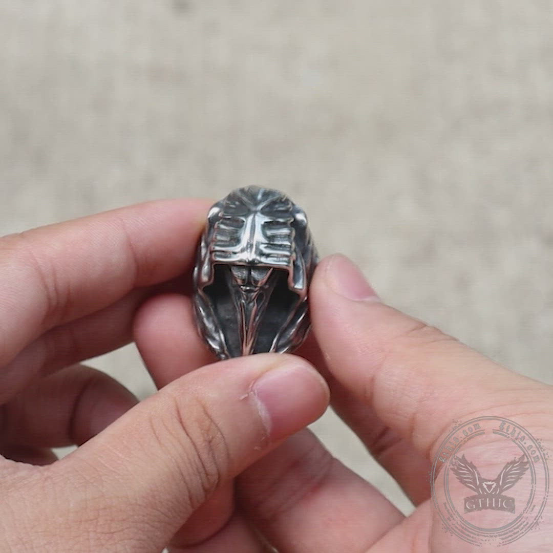 Viking Ravens Hugin Stainless Steel Ring