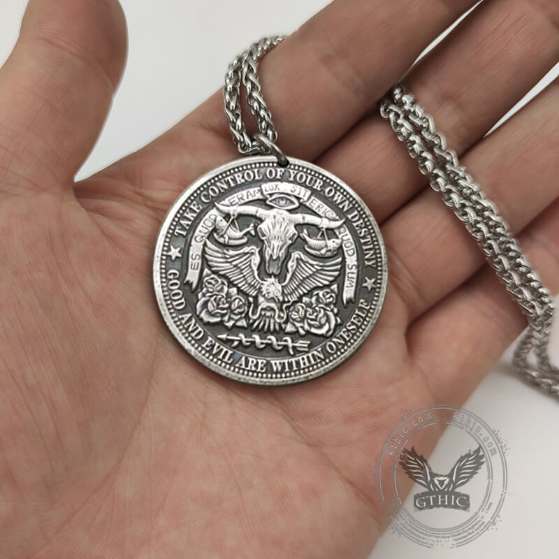 Egyptian God Of Death Anubis Hobo Nickel Pendant | Gthic.com