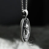 Egyptian God of Death Anubis Pure Tin Skull Necklace | Gthic.com