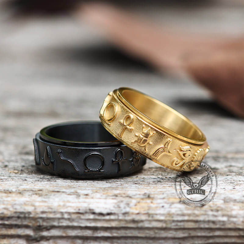 Khepra ANKH Ring  Antique rings, Aura jewelry, Stainless steel rings