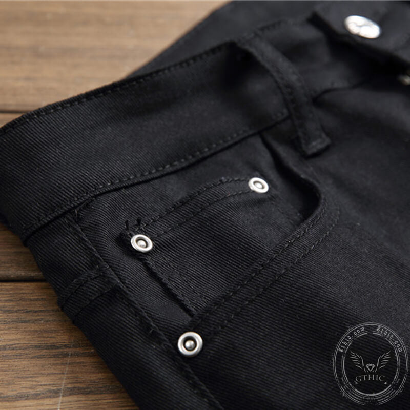 English Graffiti Print Cotton Pants | Gthic.com