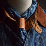 English Letter Leather Scarf Buckle 02 | Gthic.com