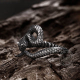 Entwined Snake Stainless Steel Ring