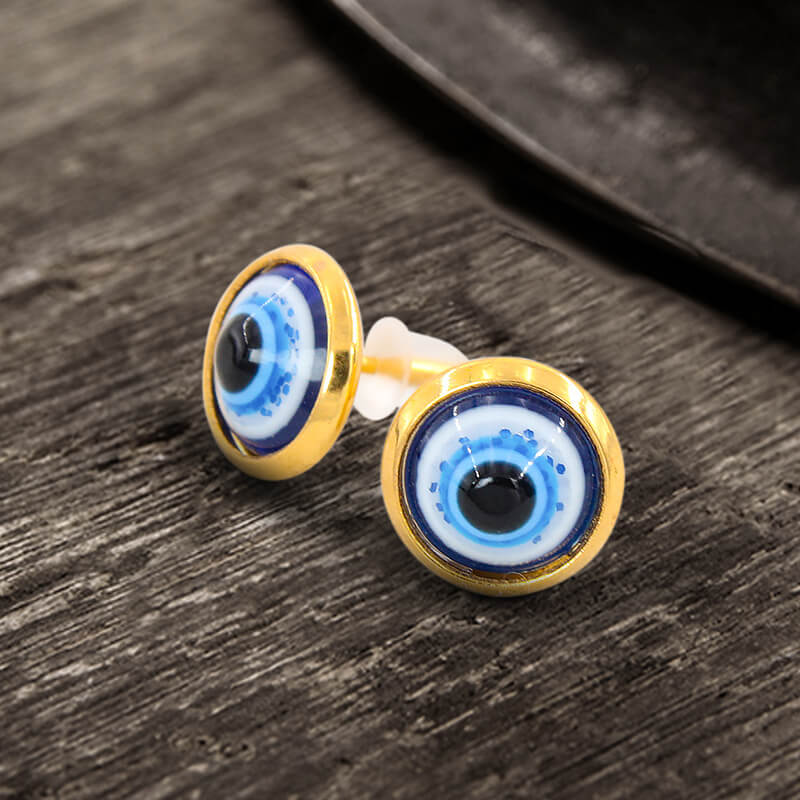 Evil Eye Stainless Steel Earring | Gthic.com