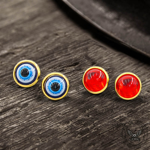 Evil Eye Stainless Steel Earring | Gthic.com