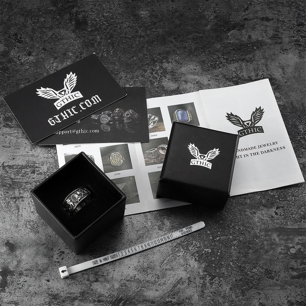 Eye of Ra Stainless Steel Signet Ring