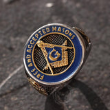 Eye Of Providence 316L Stainless Steel Masonic Ring 02 | Gthic.com