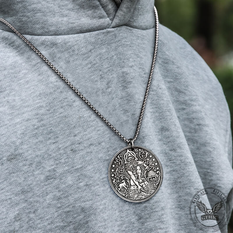 Eye Of Providence Copper Alloy Hobo Nickel Coin Pendant