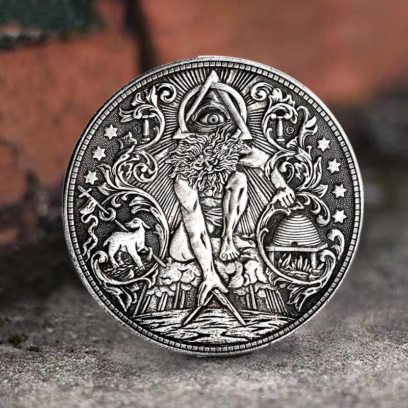 Eye Of Providence Copper Alloy Hobo Nickel Coin Pendant | Gthic.com