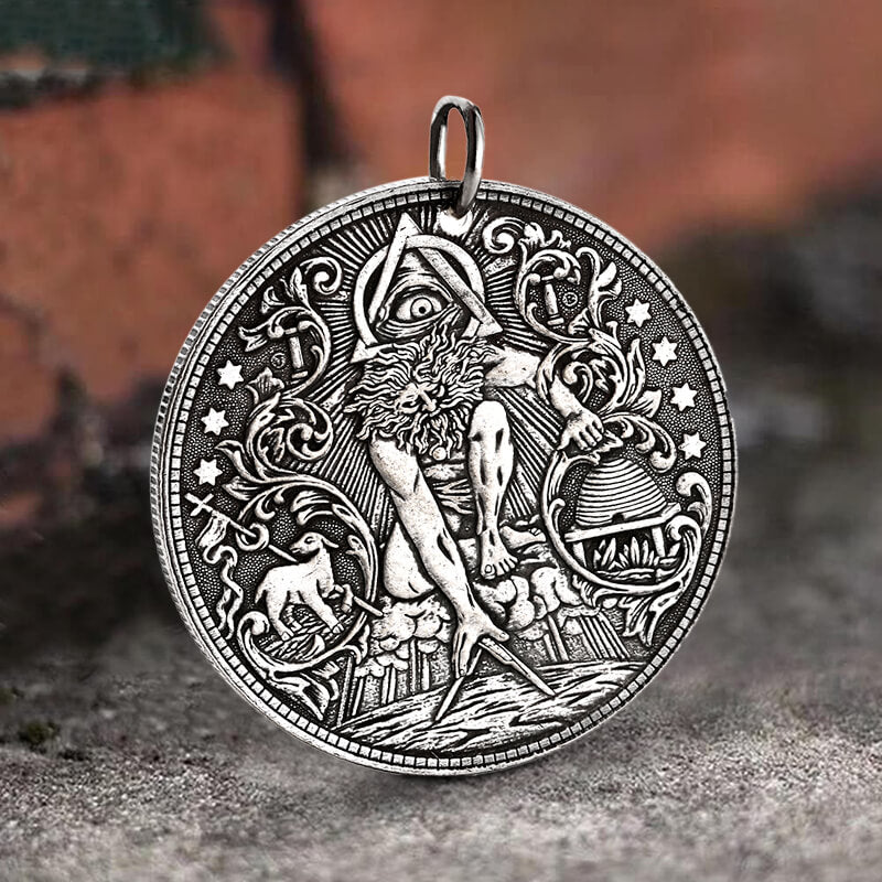 Eye Of Providence Copper Alloy Hobo Nickel Coin Pendant | Gthic.com