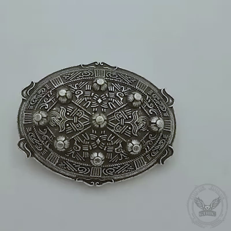 Viking Zinc Alloy Turtle Fibula Brooch