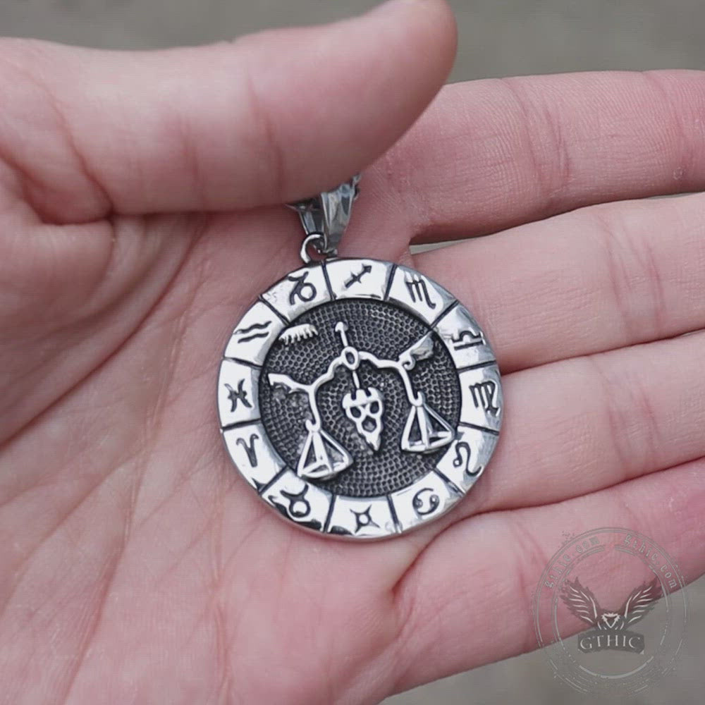 Libra Stainless Steel Pendant