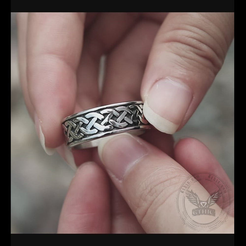 Retro Classic Pattern Stainless Steel Ring