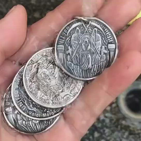 Many-Faced God Hobo Nickel Pendant