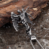 Fallen Angel Stainless Steel Pendant | Gthic.com