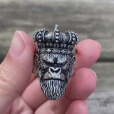 Monkey King Sterling Silver Ring