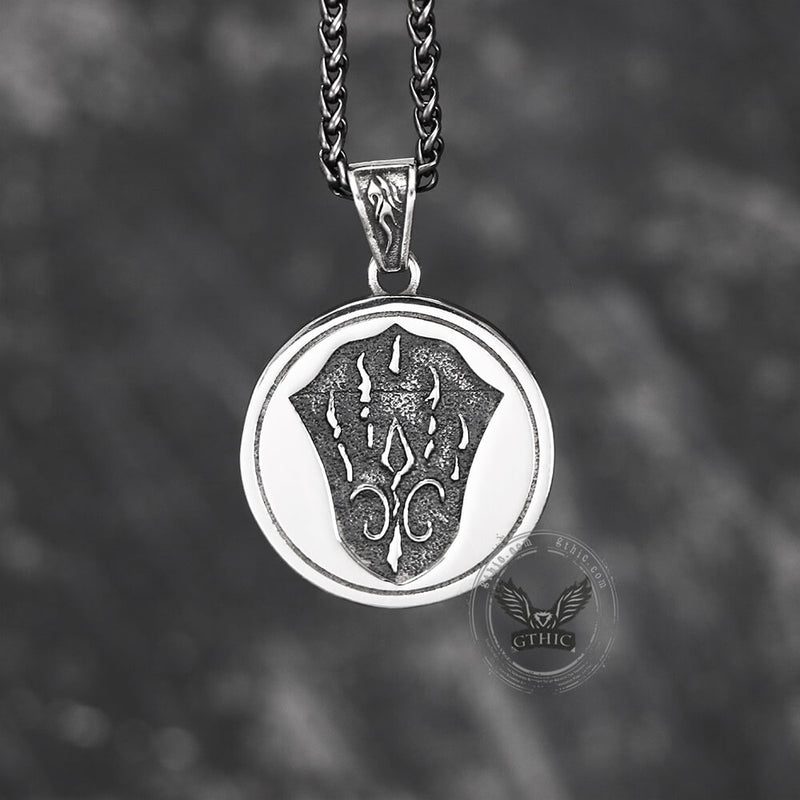 Ferocious Nordic Wolf Stainless Steel Pendant