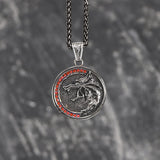 Ferocious Nordic Wolf Stainless Steel Pendant04 | Gthic.com