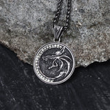 Ferocious Nordic Wolf Stainless Steel Pendant06 | Gthic.com