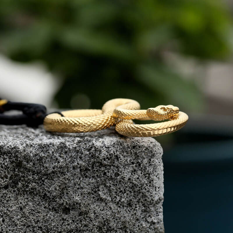 Ferocious Snake Stainless Steel Animal Pendant