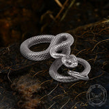 Ferocious Snake Stainless Steel Animal Pendant