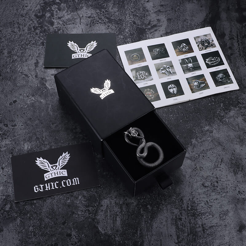 Ferocious Snake Stainless Steel Animal Pendant