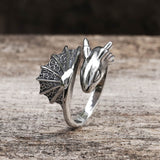 Flying Dragon Stainless Steel Ring | Gthic.com